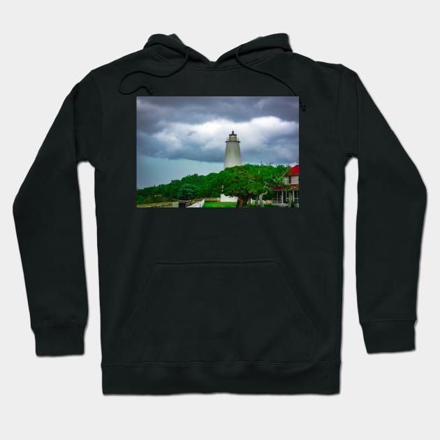 Ocracoke Lighthouse Hoodie by Ckauzmann